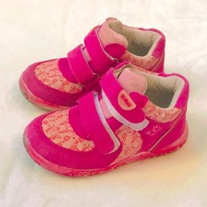 Little Girls Pink Butterfly Boots, Size:27/ 10 US